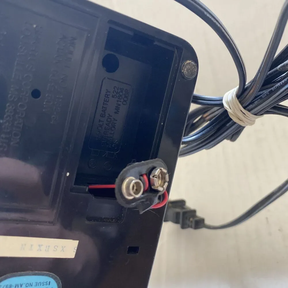 VTG Spartus Model 1182-64 Desk Lamp Digital Alarm Clock Gooseneck Light Black - Picture 9 of 9